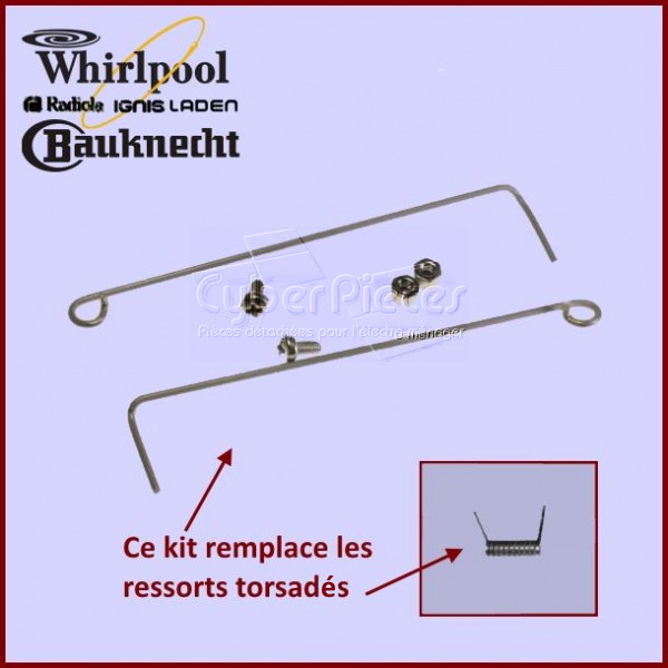 Kit Ressort de Portillons 210mm 481209498005 -  Pièces machine à laver