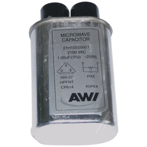 Condensateur De Micro Onde1.0 Mf 2500v. 110x52,6x31,6 Mm