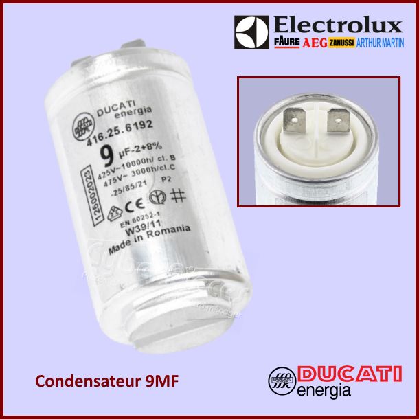 Condensateur 9,0ÃÂµF (9mF) 450V - Composants ÃÂ©lectriques