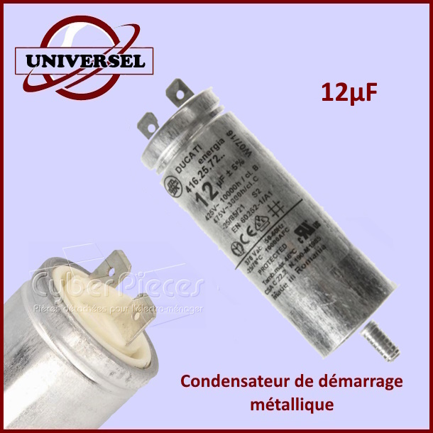 Condensateur métallique 12µF 425/475V