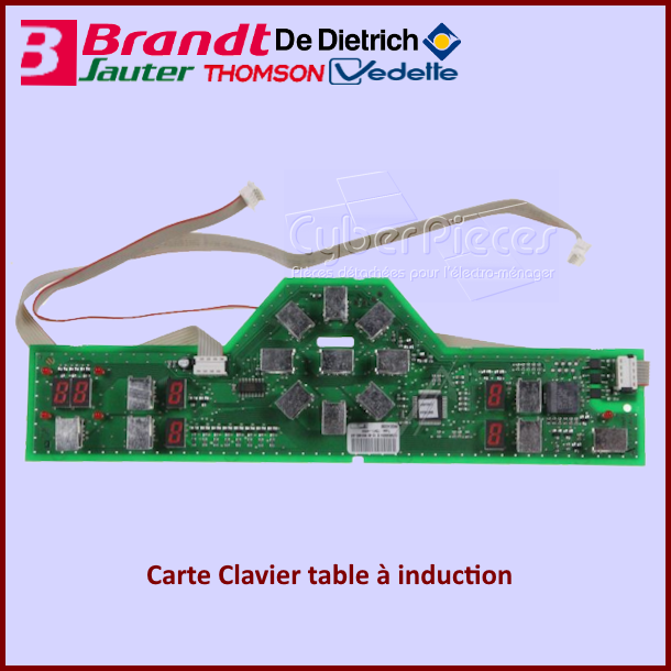 Carte Clavier table induction Brandt AS0001309