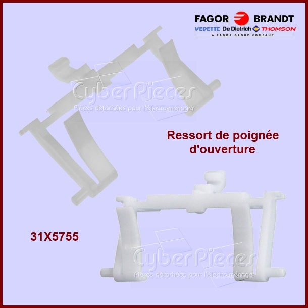 Ressort seul de poignée de porte Brandt 31X5755 - Pièces lave-vaiss...