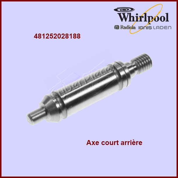 Axe court arrière du galet tendeur 481252028188 - Pièces sèche-linge