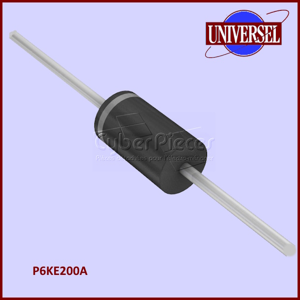 N4- Diode TVS, P6KE200A, Unidirectionnel 274V DO-15, 600W,   (pour kit LNK)