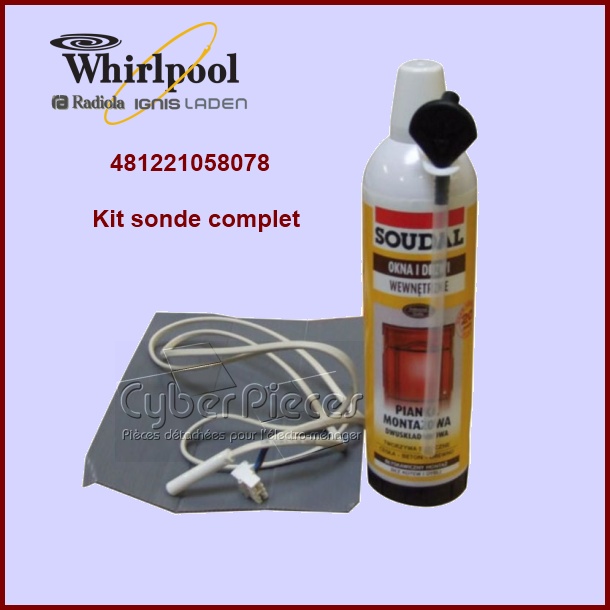 Kit sonde complet Whirlpool 481221058078 - Pièces réfrigérateur & c...