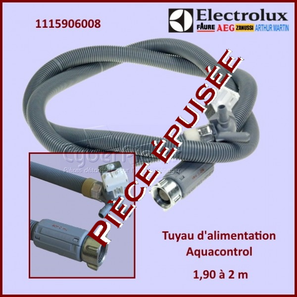 Tuyau d'alimentation 1m90 Aquacontrol ELECTROLUX 1115906008 - Pièce...