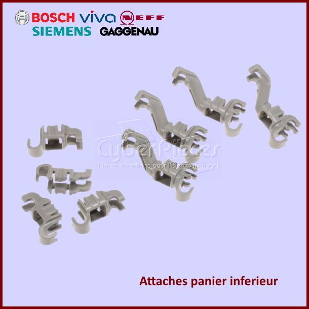 Attaches panier inferieur Bosch 00632372 - Pièces lave-vaisselle