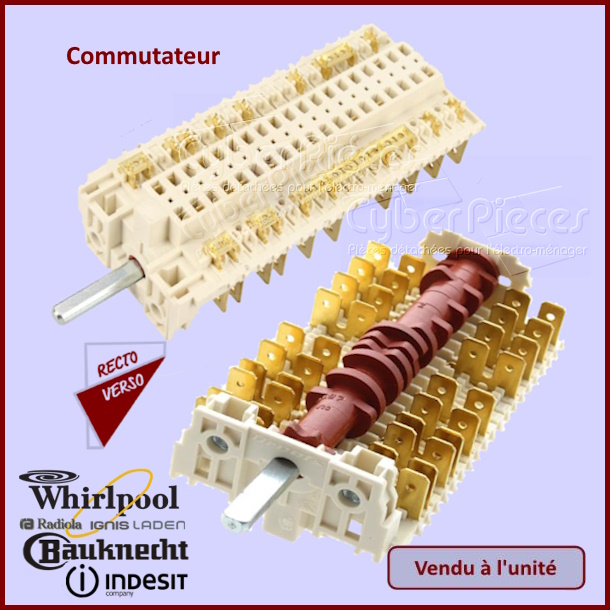 Commutateur de four C00278299 - Pièces four