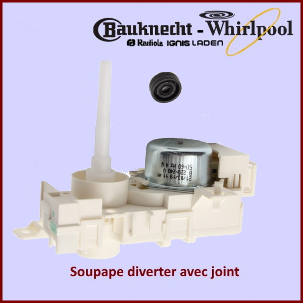 Soupape diverter Whirlpool 481010745148