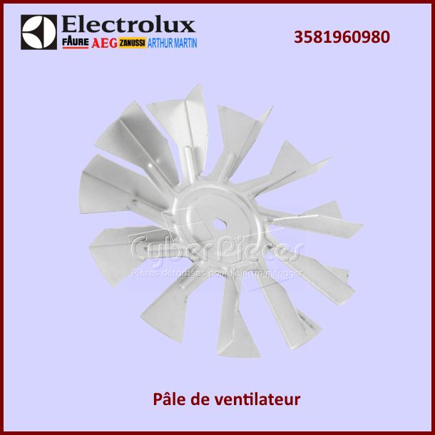 Pâle de ventilateur Electrolux 3581960980 - Pièces four