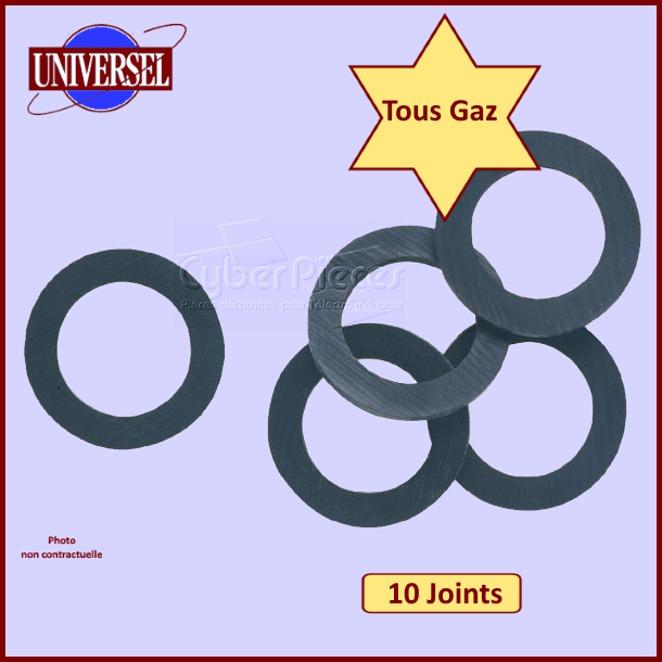 10 Joints en fibre Gaz naturel / butane - Pièces four