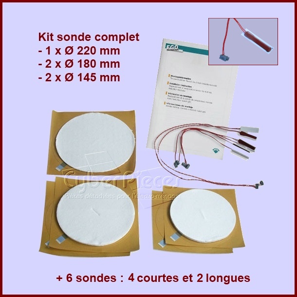 Kit sondes complet pour induction 3196248003 - Pièces table de cuisson