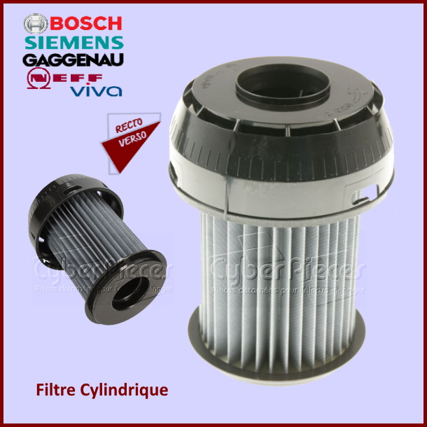 Filtre cylindrique aspirateur Bosch 00649841
