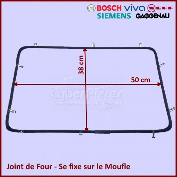 Joint de Four tressé Bosch 00491638 - Pièces four