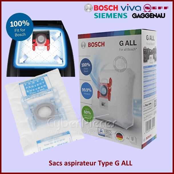 Sac aspirateur BBZ41FG de Type G ALL - Nouvelle génération 17000940...