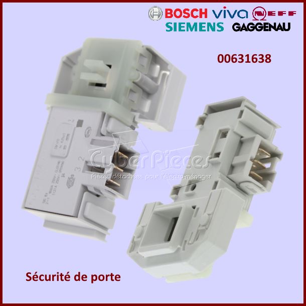 SÃ©curitÃ© de porte Bosch 00631638 -  PiÃ¨ces machine Ã  laver