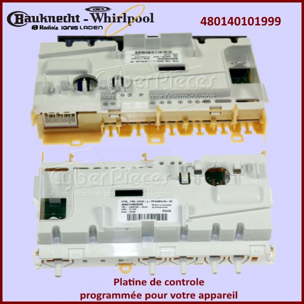Carte Ã©lectronique configurÃ© Whirlpool 480140101999 - PiÃ¨ces lave-v...
