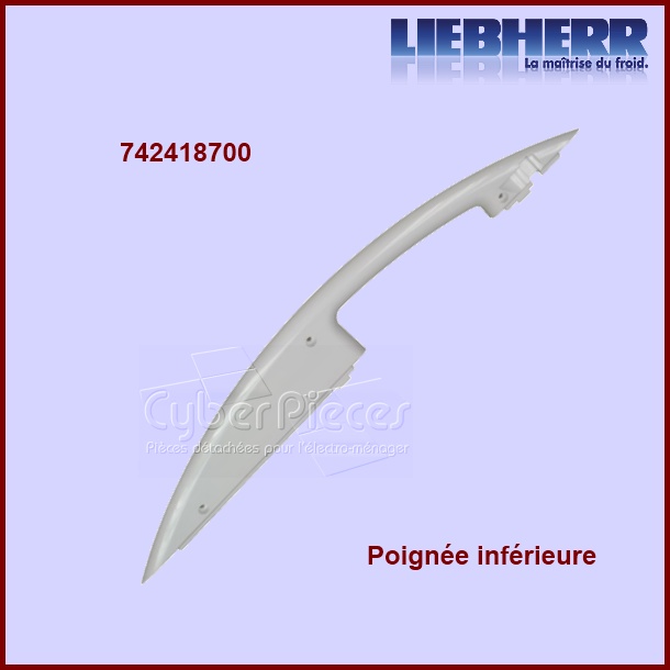 1/2 Coque inférieure 7424187 Poignée Liebherr - Pièces réfrigérateu...
