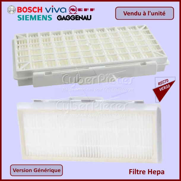 Filtre Hepa adaptable Bosch 00579496