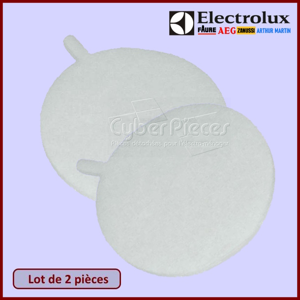 Lot de 2 filtres moteur ronds EF15 / EF29 Electrolux 9000844226