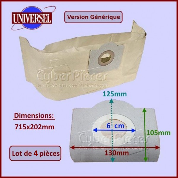 Sacs Aspirateur papier 5379 Aqua Excel - Bully - Collecto - Vorace ...