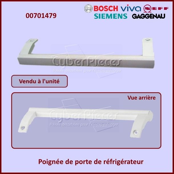 Poignée de porte de réfrigérateur Bosch 00701479 - Pièces réfrigéra...