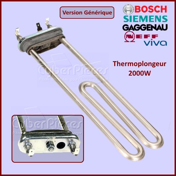 Thermoplongeur 2000W 00265961 - Version adaptable -  Pièces machine...