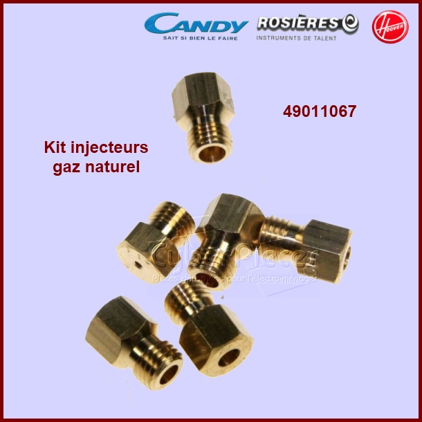 Jeu d'injecteurs gaz naturel Candy 49011067 - Pièces four