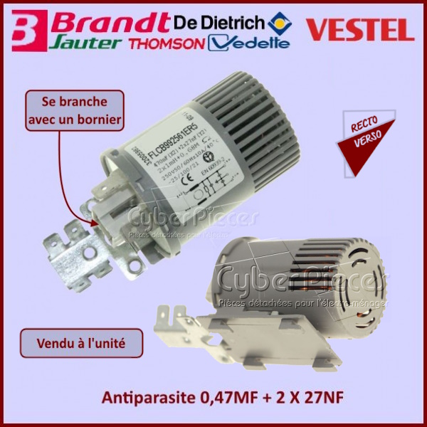 Condensateurs Réfrigérateur Bosch Antiparasite Adaptable 0,47µf
