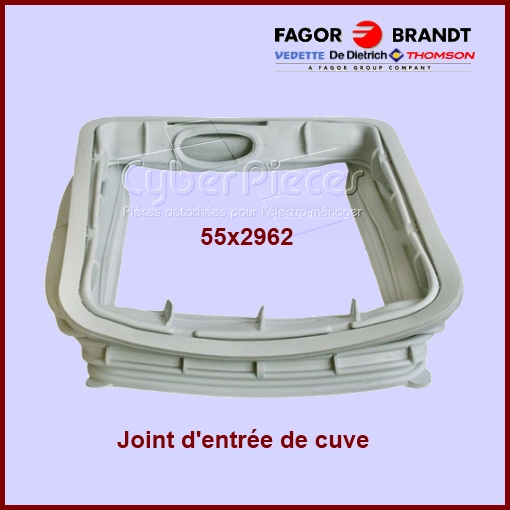 Manchette de hublot Brandt 55x2962 -  Pièces machine à laver
