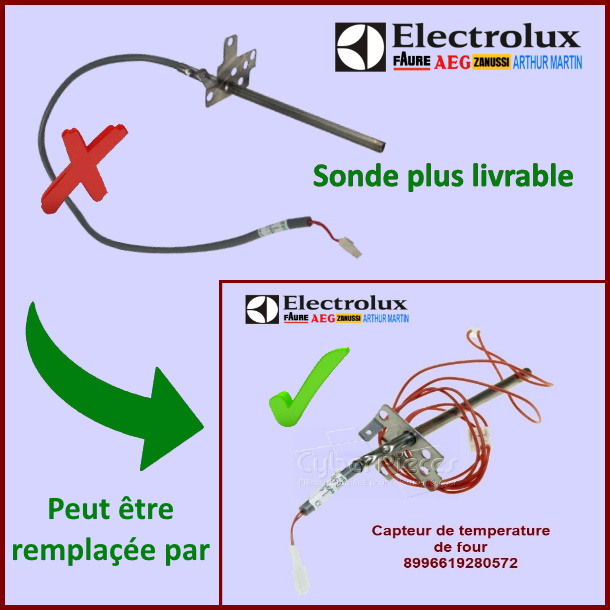 Sonde de température (rep.61) 3723161109 - Pièces four