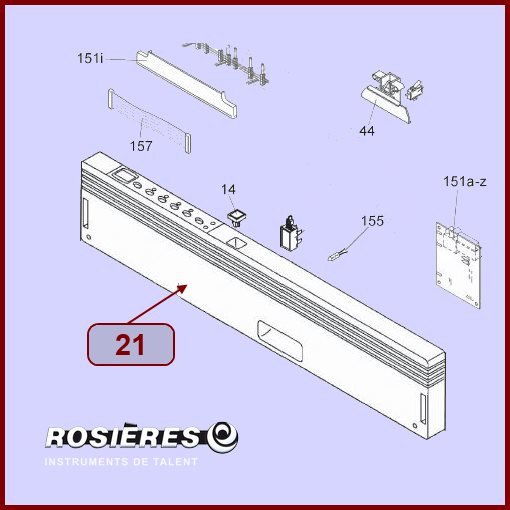 Tableau de Bord 41029290 - Pièces lave-vaisselle