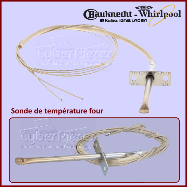 Sonde de température four Whirlpool 480121101597