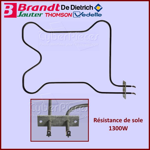 Résistance de sole 1300w Brandt CA50042A9 - Pièces four