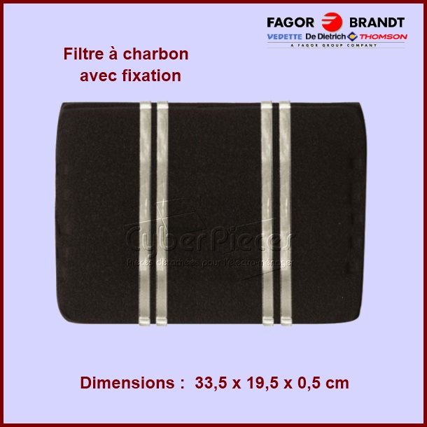 Filtre à charbon 74x5766 - Pièces hotte