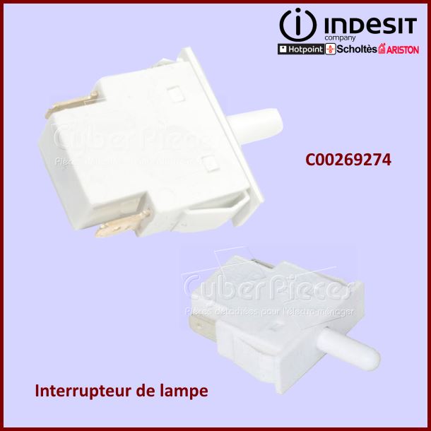 Interrupteur d'eclairage Eltek Indesit C00269274 - Pièces réfrigéra...