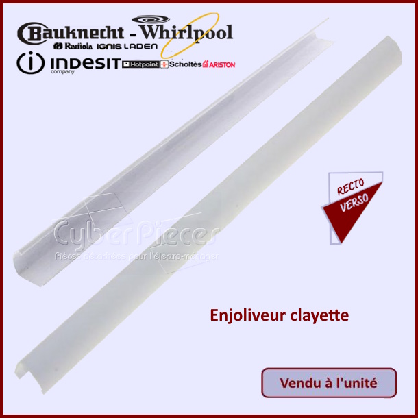 Réglette clayette en verre Whirlpool 481246049299