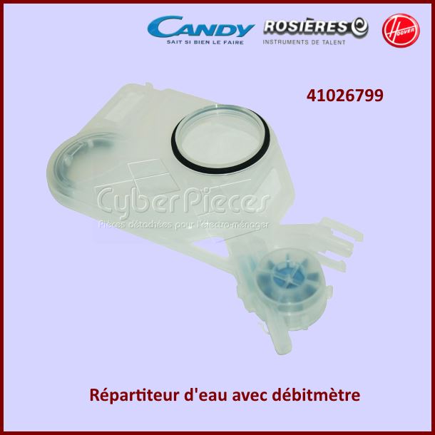 Répartiteur d'eau avec débitmètre Candy 41026799 - Pièces lave-vais...