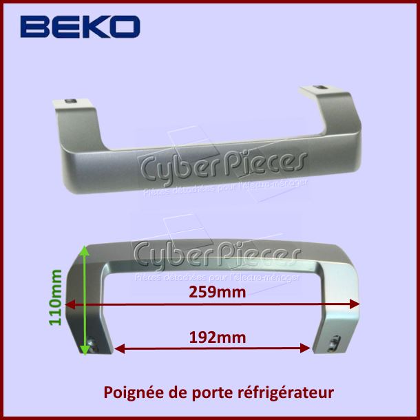 Poignée de porte Beko 4900061200 - Pièces réfrigérateur & congélateur