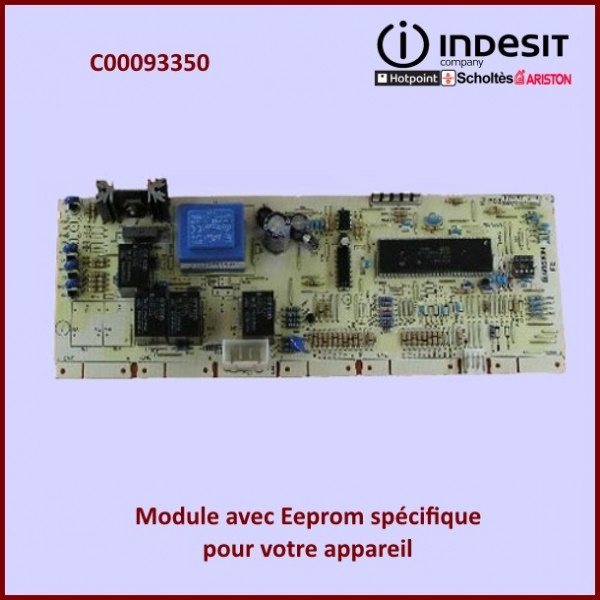 Carte électronique résinée SW132 Indesit C00093350 avec Eeprom spéc...