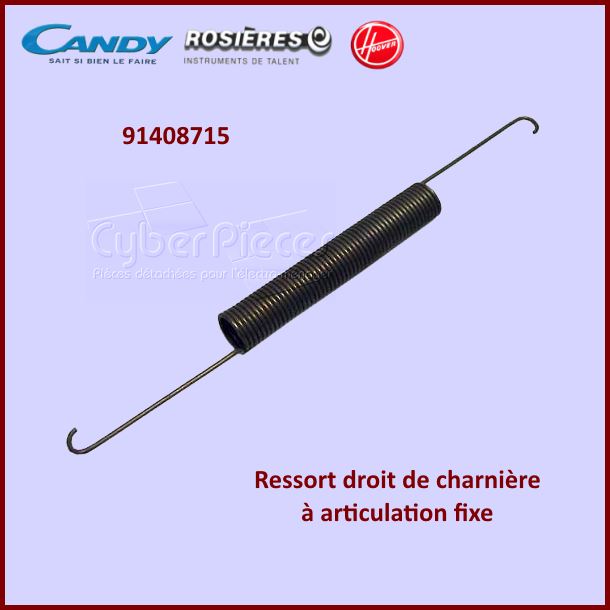 Ressort droit de porte Candy 91408715 - Pièces lave-vaisselle