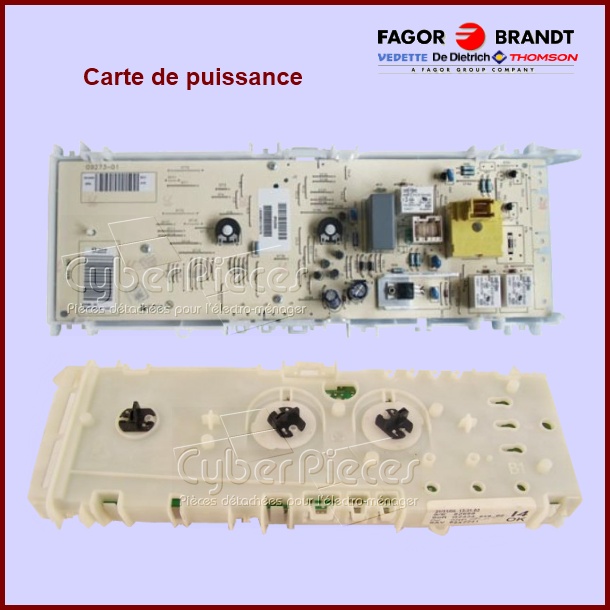 Carte de commande Brandt WT6294300 -  Pièces machine à laver