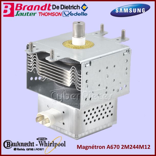 Magnétron universel type A670 2M244M12 - Pièces Micro-ondes
