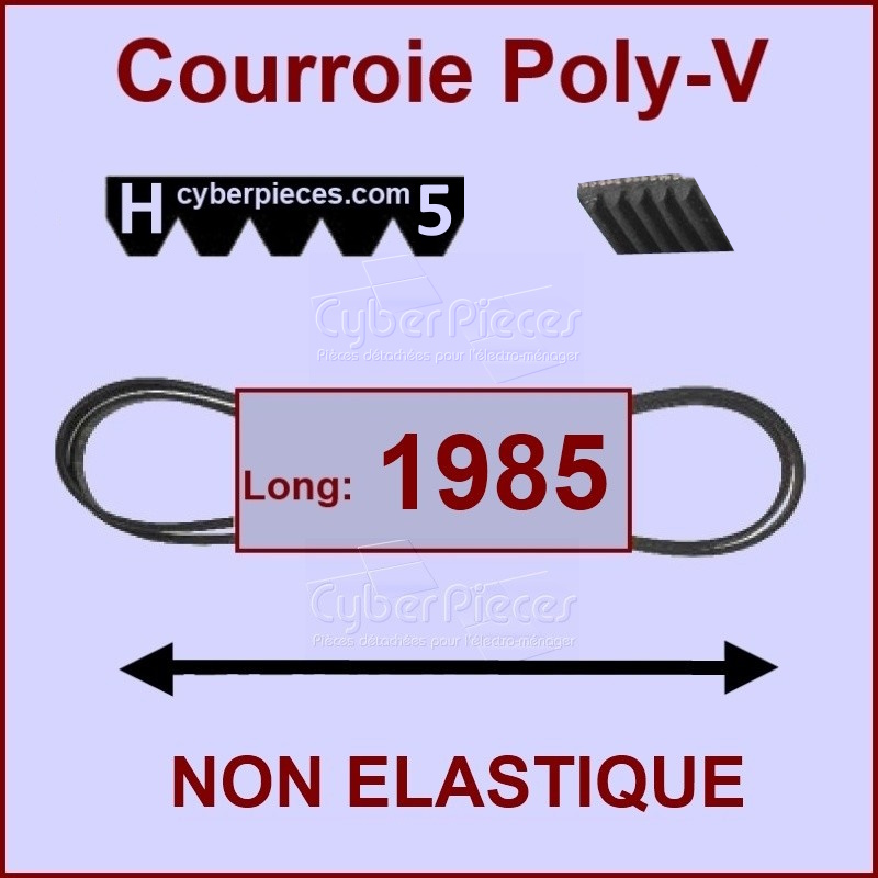 Courroie 1985H5 non Ã©lastique