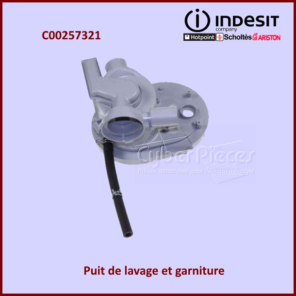 Puit de lavage + garniture Indesit C00257321 - Pièces lave-vaisselle