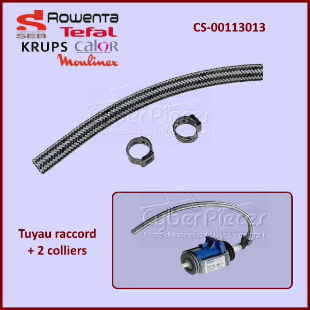 Tuyau avec 2 colliers Seb CS-00113013 - Pièces fer