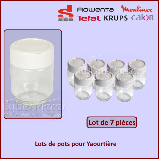 Lots de 7 pots Yaourtière Seb A14A03