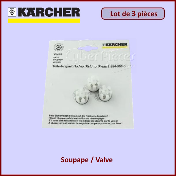 Lot de 3 soupapes pour KARCHER 595