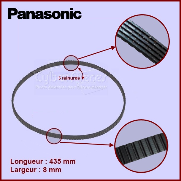 Courroie 435mm machine à pain - Pièces machine à pain