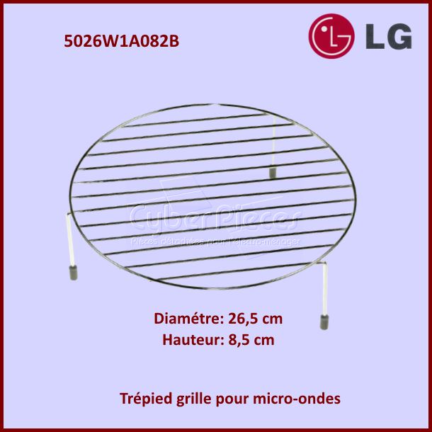 Trépied Hauteur 8,5cm - Grille Support Inox Ø26,5cm - Pièces Micro-...